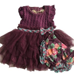NWT Matilda Jane Baby Plum Dress SZ 6-12mo